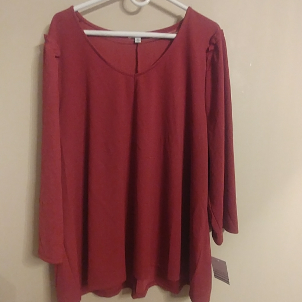 Womens size 3X long Sleeve Blouse
